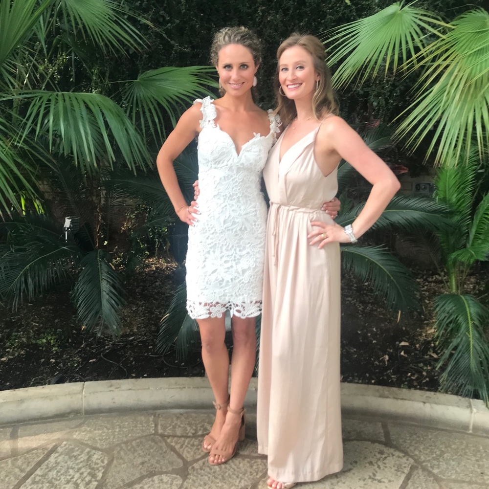 LULUS White Lace Dress